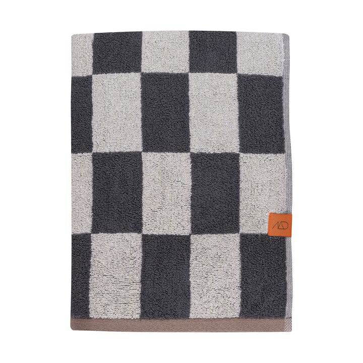 Retro handdoek 70x133 cm - Dark grey - Mette Ditmer