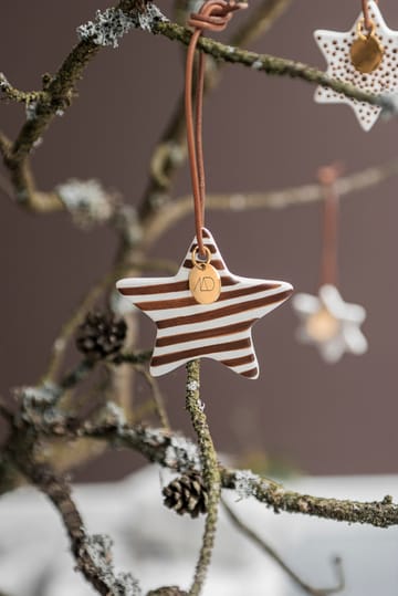 Star kerstboomhanger 3-delig - Walnut - Mette Ditmer