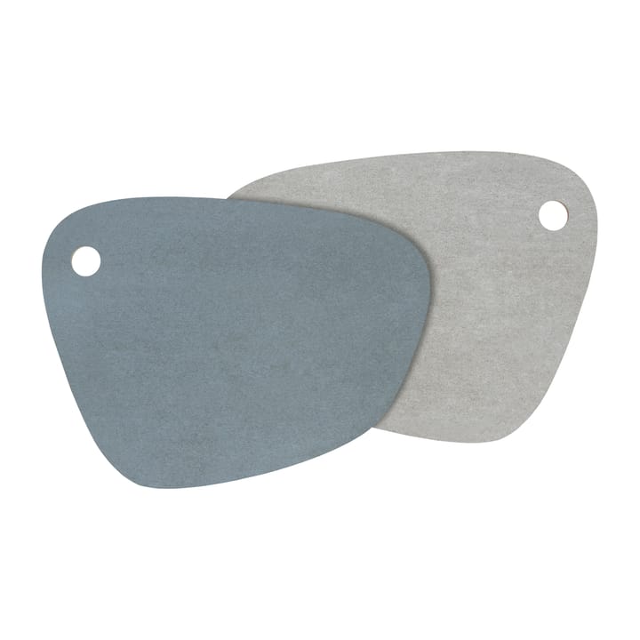 Twin placemat omkeerbaar, Slate blue-light grey Mette Ditmer