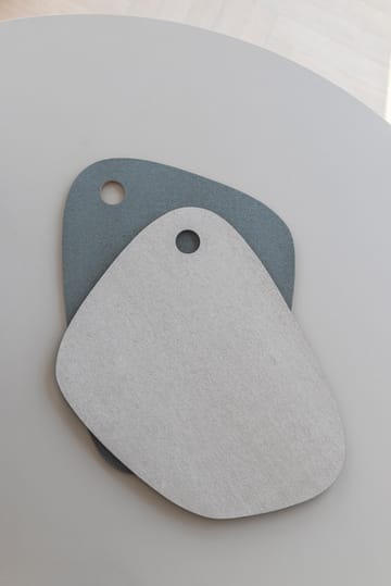 Twin placemat omkeerbaar - Slate blue-light grey - Mette Ditmer