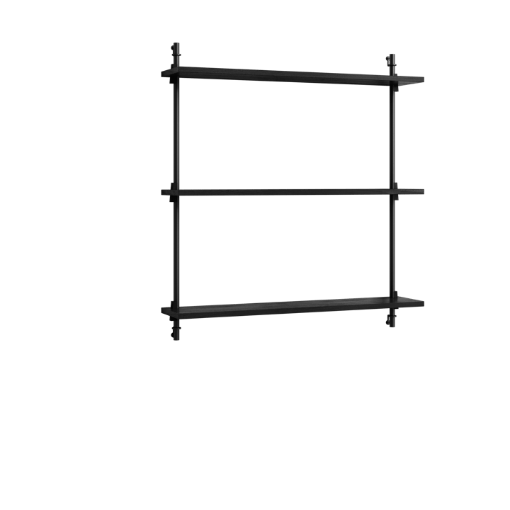 Moebe wall shelving ws.85.1, Zwart MOEBE