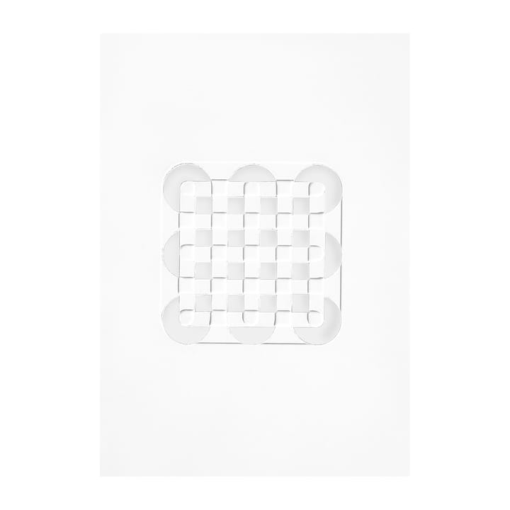 Relief kunstwerk circles & squares 14,8x21 cm - Off White - MOEBE