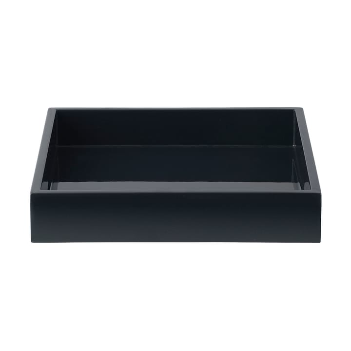 Lux gelakt decoratief dienblad 19x19x3,5 cm - Black - Mojoo