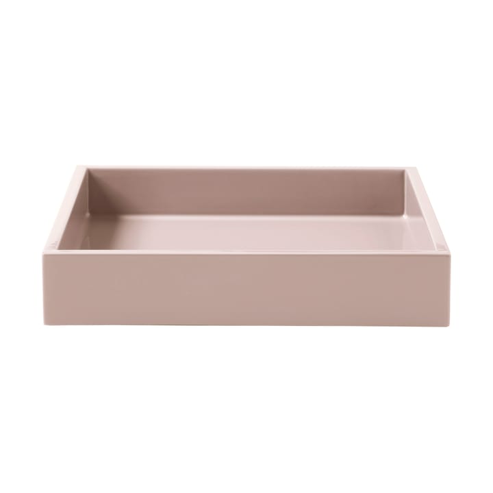 Lux gelakt decoratief dienblad 19x19x3,5 cm - Powder rose - Mojoo