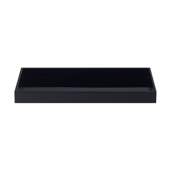 Lux gelakt decoratief dienblad 38x19x3,5 cm - Black - Mojoo