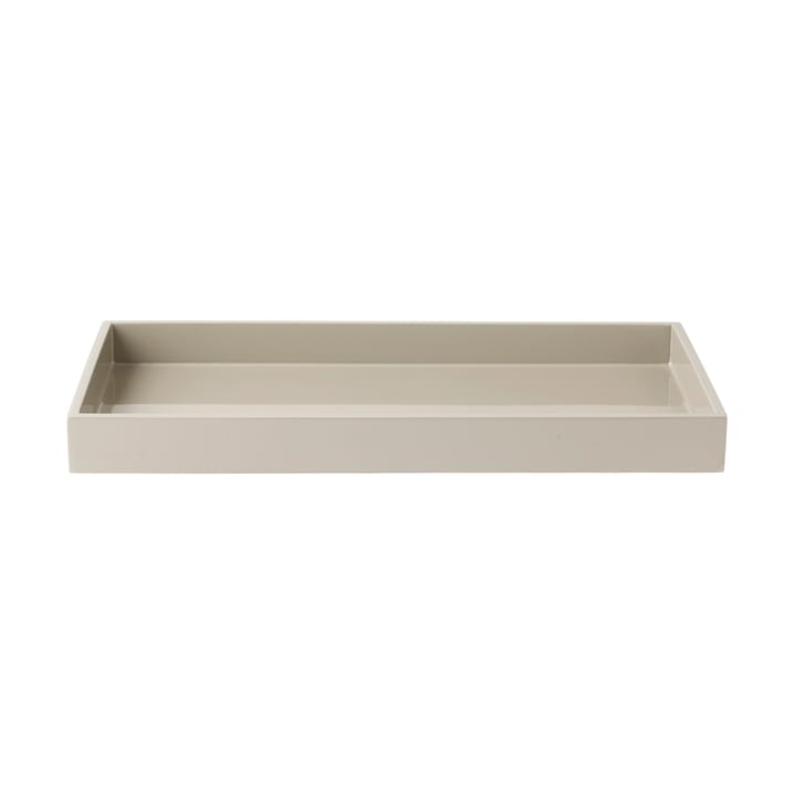 Lux gelakt decoratief dienblad 38x19x3,5 cm - Latte - Mojoo