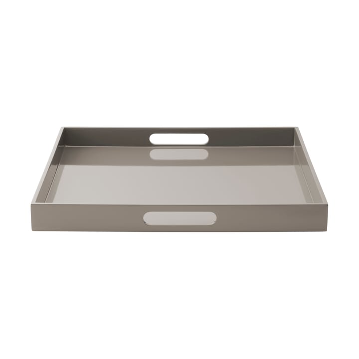 Lux gelakt dienblad 40x40x4 cm - Dark grey - Mojoo