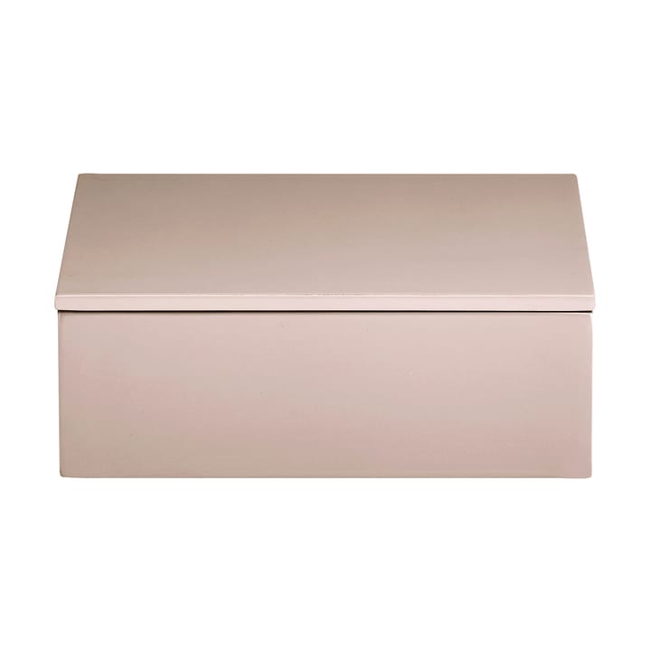 Lux gelakte opbergdoos 19x19x7 cm - Powder rose - Mojoo