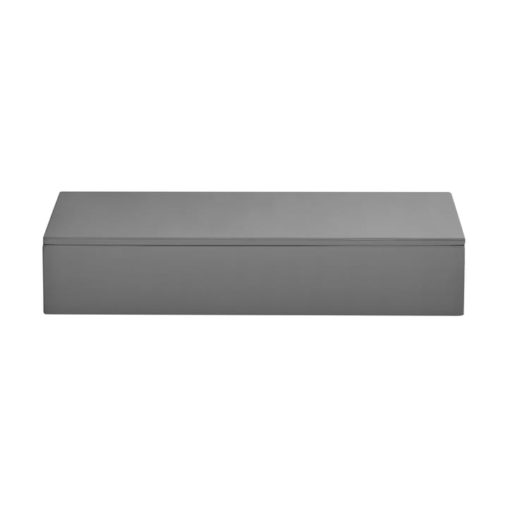 Lux gelakte opbergdoos 38x19x7 cm - Antracit - Mojoo