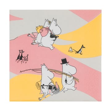 Family Time Moomin papieren servetten 33x33 cm 20-pack - Multi - Moomin Arabia