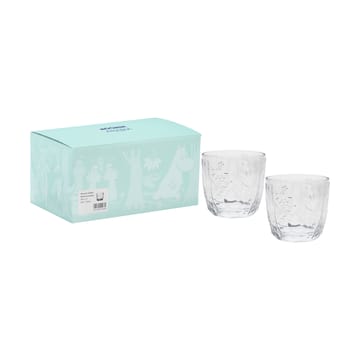 Moomin drinkglas 28 cl 2-pack - Transparant - Moomin Arabia