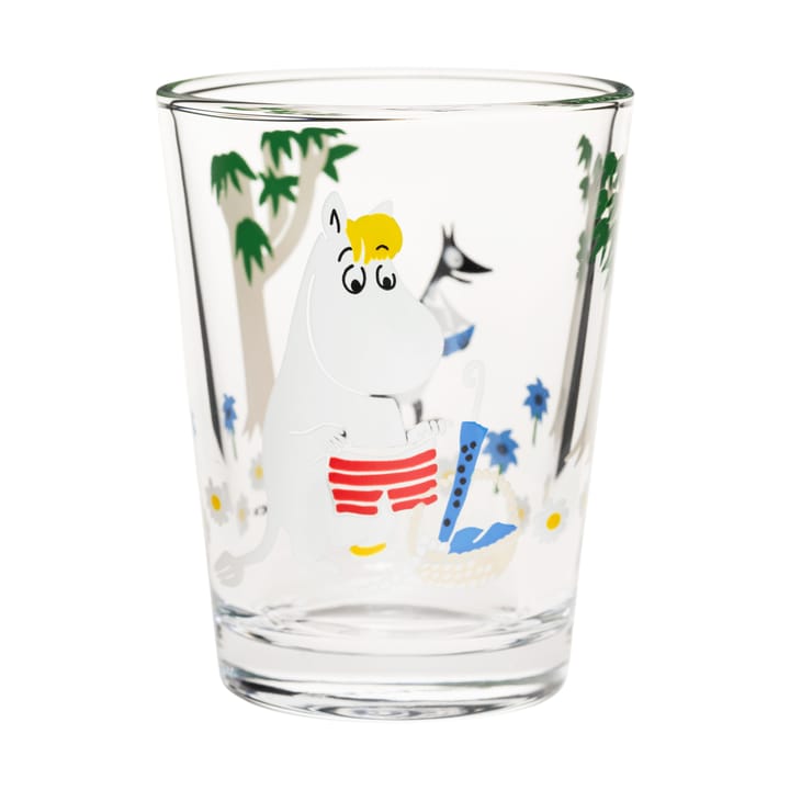 Moomin glas 22 cl. - We gaan op vakantie - Moomin Arabia