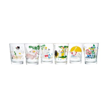 Moomin glas 22 cl. - We gaan op vakantie - Moomin Arabia