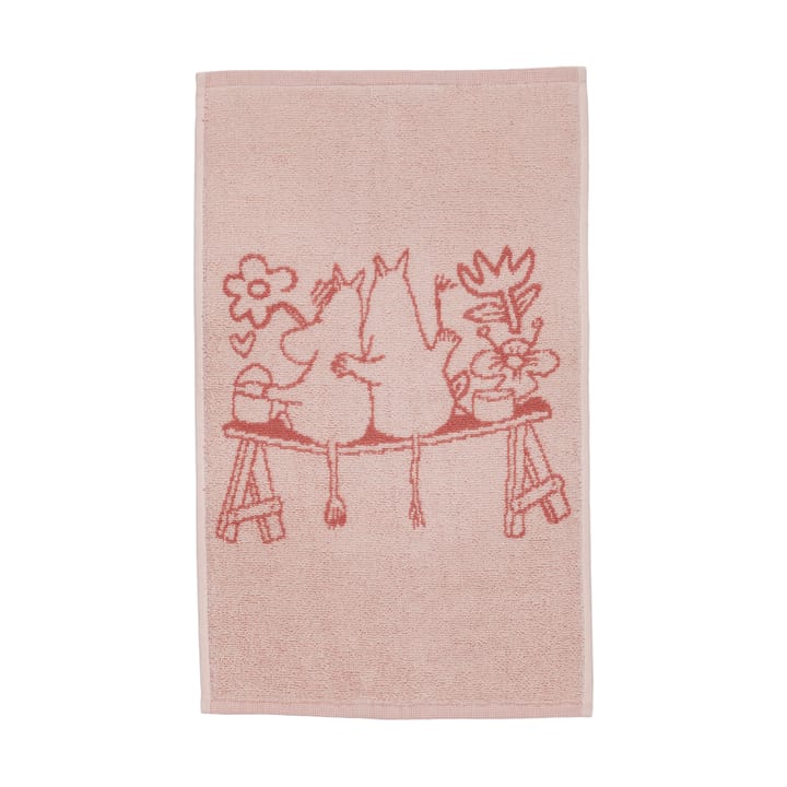 Moomin handdoek 30x50 cm - Liefde roze - Moomin Arabia