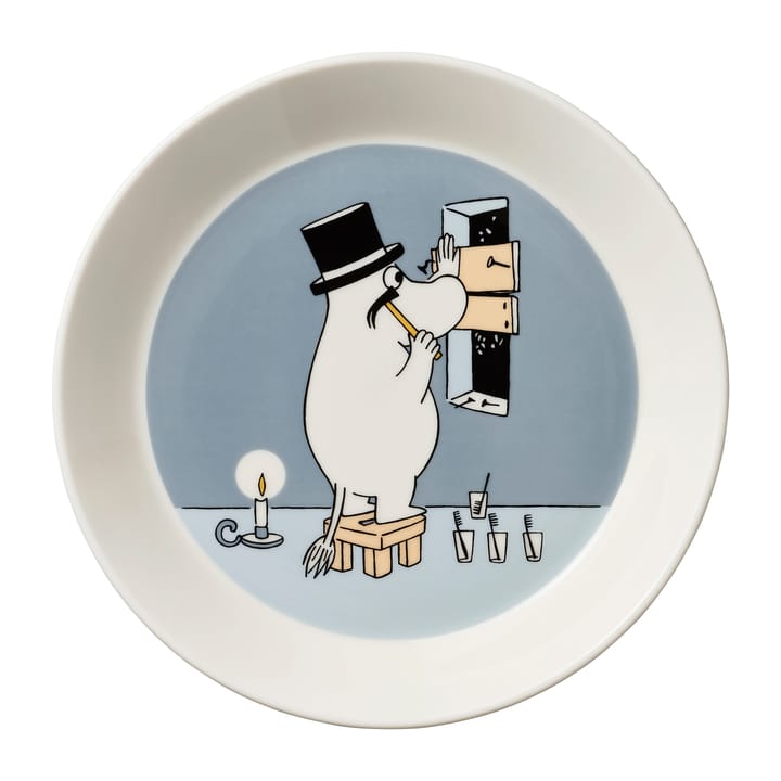 Moominpappa Moomin bord Ø19 cm - Grijs - Moomin Arabia