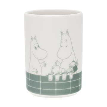 Mumin tandenborstelhouder - Badtijd groen-wit - Moomin Arabia