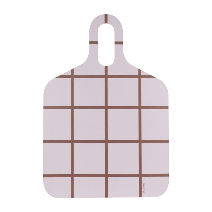 Checks & Stripes dienblad 30x44 cm, Brown-beige Muurla