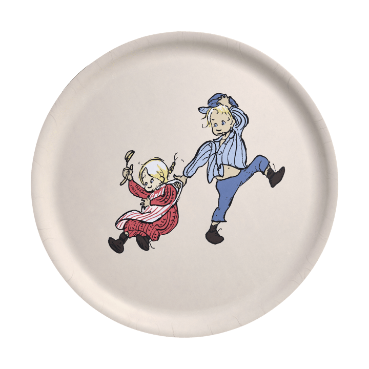 Emil en Ida dienblad Ø35 cm - Wit - Muurla