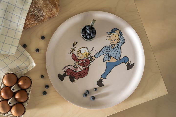 Emil en Ida dienblad Ø35 cm, Wit Muurla