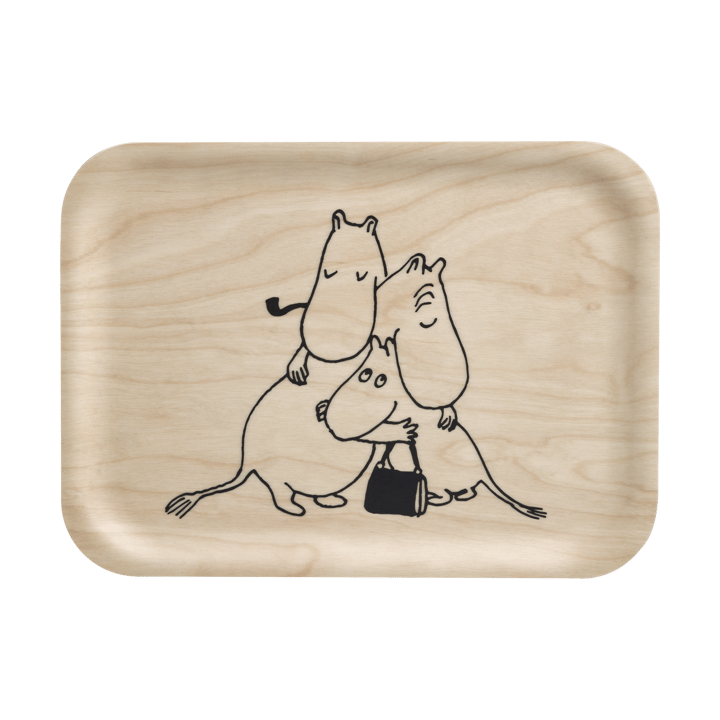 Moomin 80 dienblad 20x27 cm - Berkenhout - Muurla