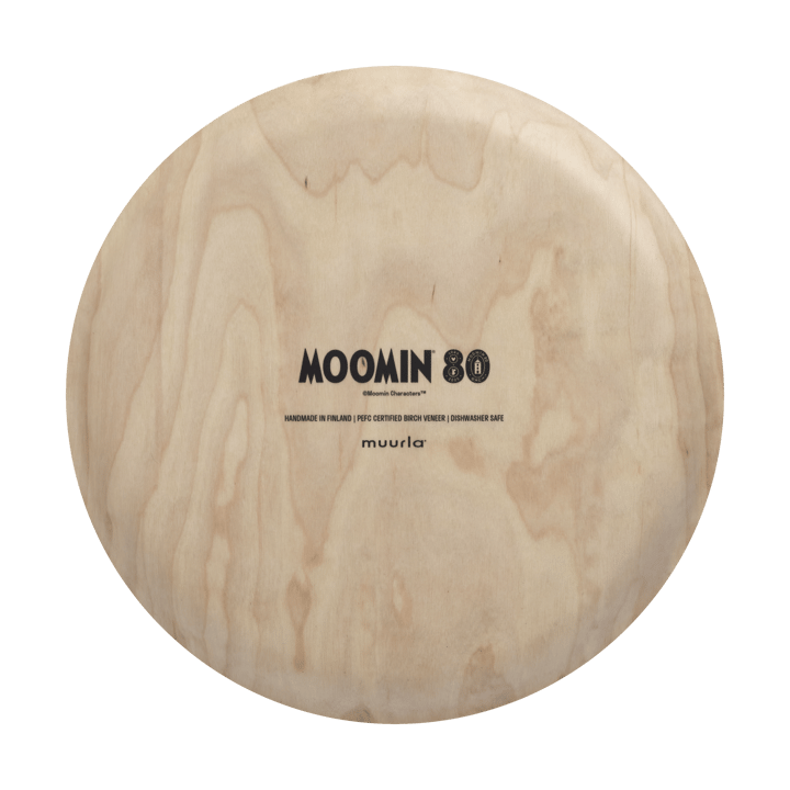 Moomin 80 dienblad Ø35 cm, Berkenhout Muurla