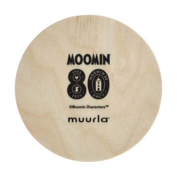 Moomin 80 glazen onderzetters Ø11 cm 4-pack - Multi - Muurla