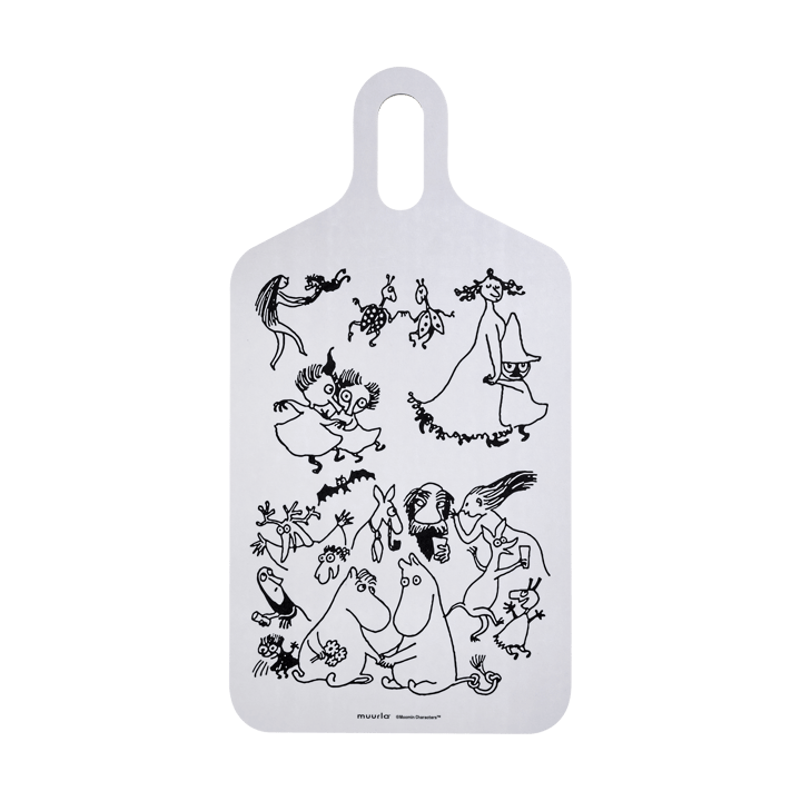 Moomin 80 snijplank 23x44 cm - Wit - Muurla