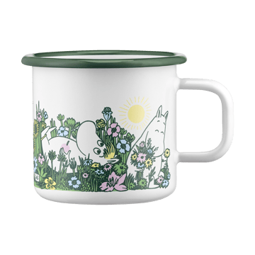 Moomin emaille mok 37 cl - In the garden - Muurla