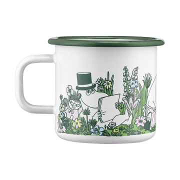 Moomin emaille mok 37 cl - In the garden - Muurla