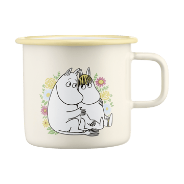 Moomin emaille mok 55 cl - Flowers - Muurla