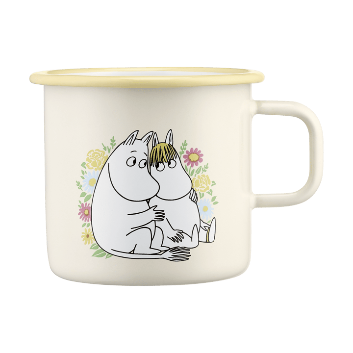 Moomin emaille mok 55 cl - Flowers - Muurla