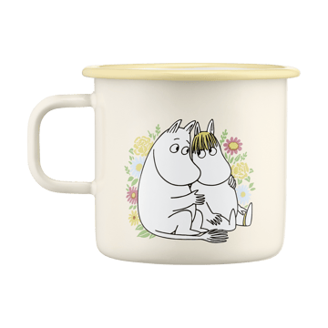 Moomin emaille mok 55 cl - Flowers - Muurla