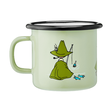 Moomin  geëmailleerde mok 2,5 dl - Snufkin - Muurla