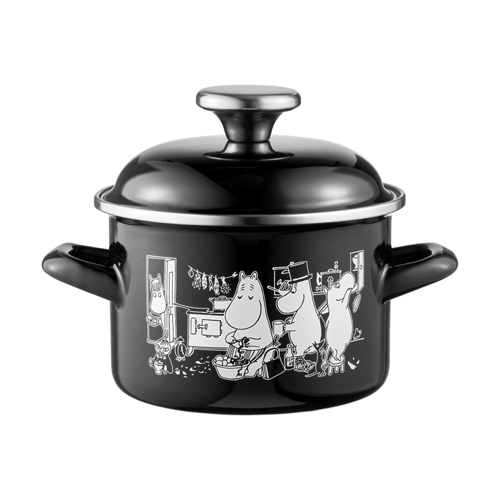 Moomin geëmailleerde pan hoge deksel  1,5 L - Kitchen - Muurla