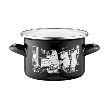 Moomin geëmailleerde pan hoge deksel  1,5 L - Kitchen - Muurla