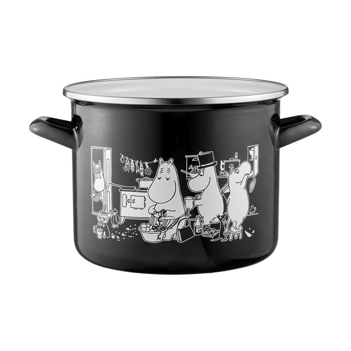 Moomin geëmailleerde pan hoge deksel 3,5 L, Kitchen Muurla