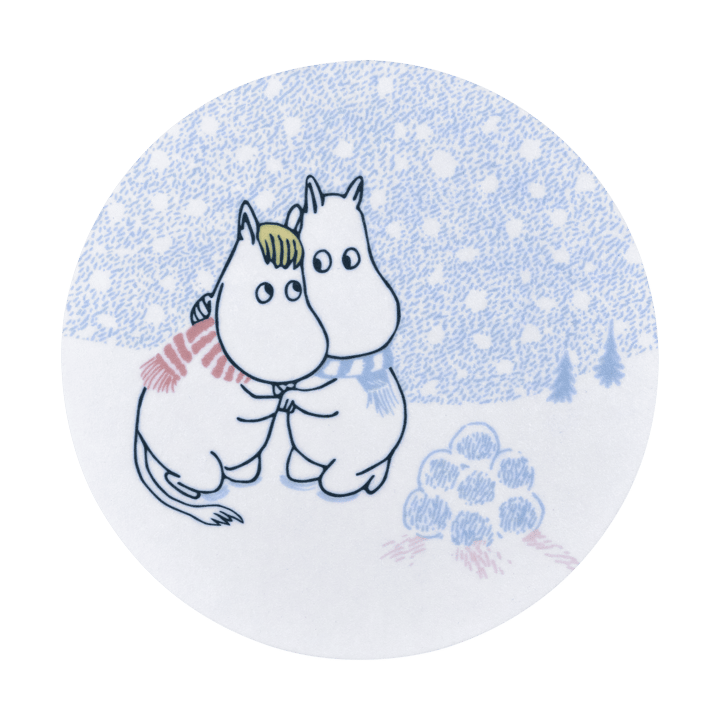 Moomin glasonderzetter Ø10 cm - Let it snow - Muurla