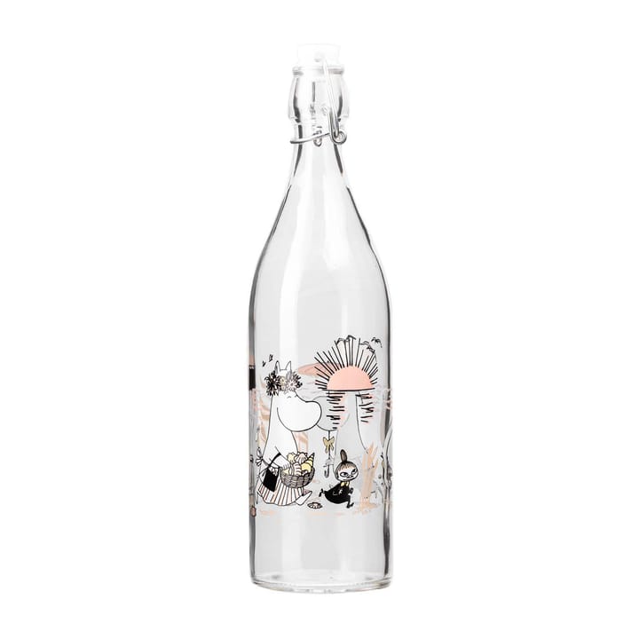 Moomin glazen fles 1 L - The Beach - Muurla