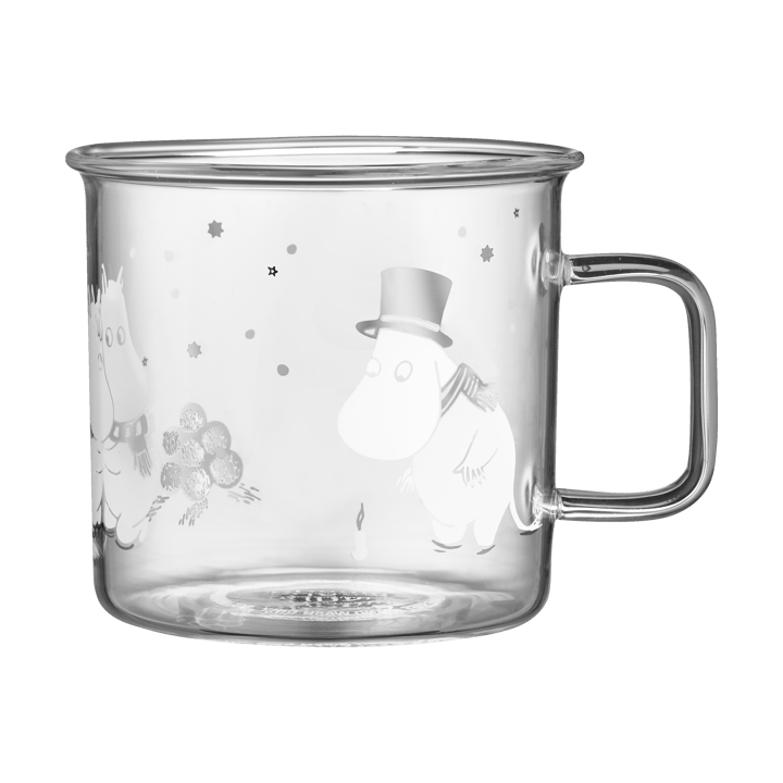 Moomin glazen mok 35 cl - Let it snow - Muurla