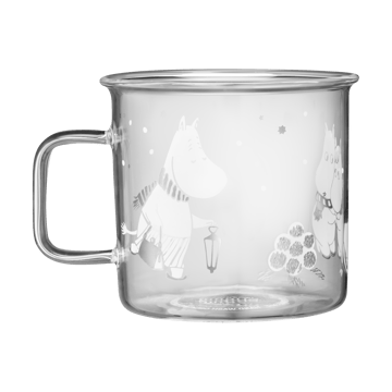 Moomin glazen mok 35 cl - Let it snow - Muurla