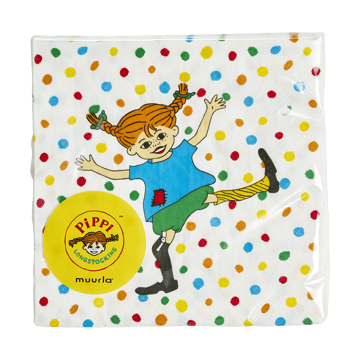 Pippi servetten 33x33 cm 20-pack - Hopsasa - Muurla