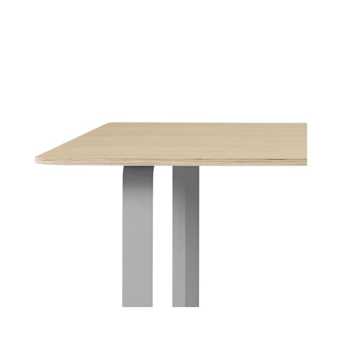 70/70 eettafel 170x85 cm, Oak veneer-Plywood-Grey Muuto