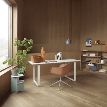 70/70 eettafel 170x85 cm - Oak veneer-Plywood-Grey - Muuto