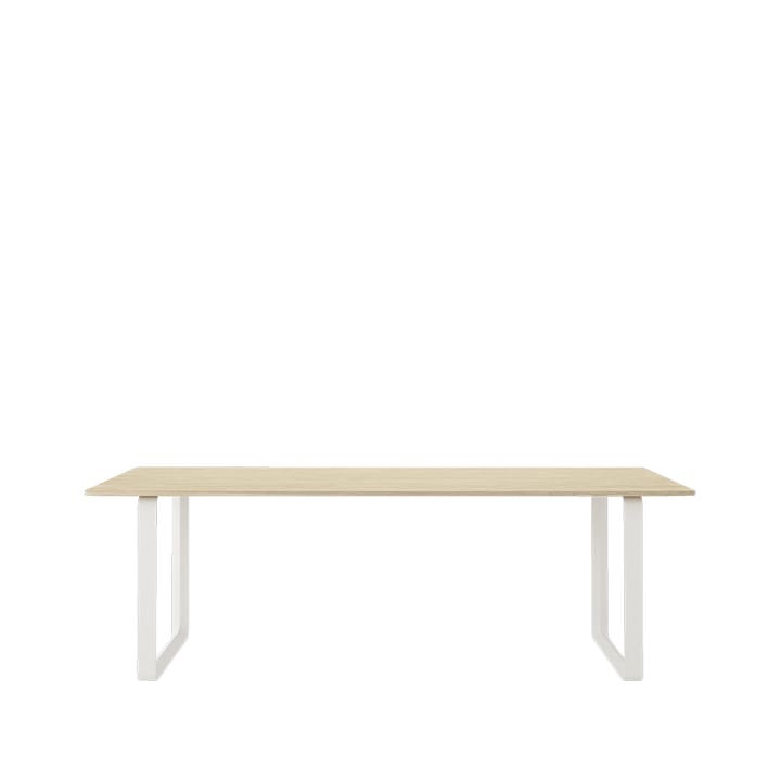 70/70 eettafel 225x90 cm - Solid oak-White - Muuto