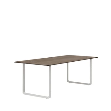 70/70 eettafel 225x90 cm - Solid smoked oak-Grey - Muuto