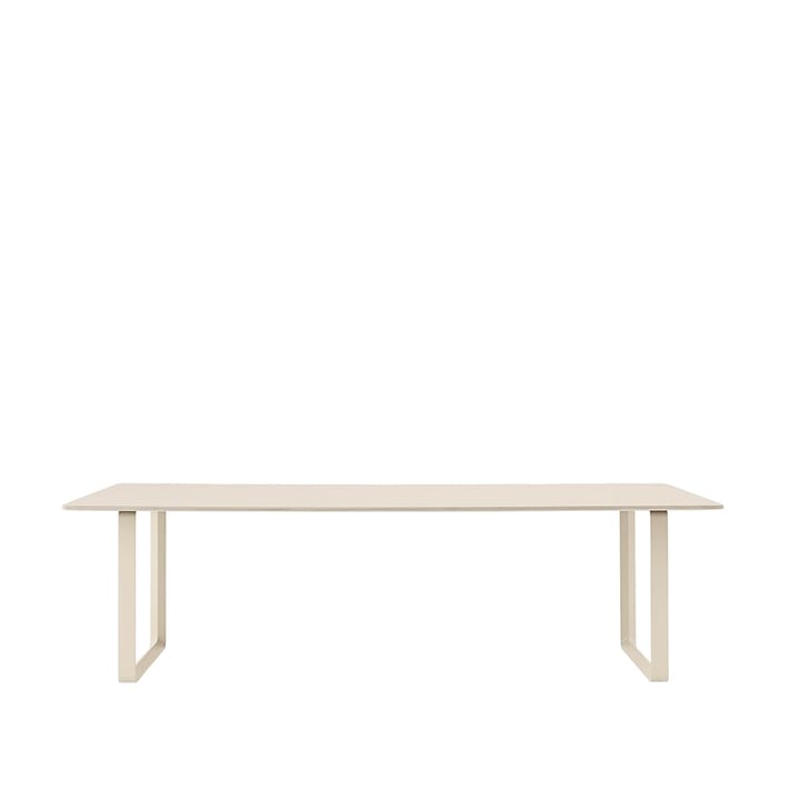 70/70 eettafel 255x108 cm - Sand laminate-Plywood-Sand - Muuto