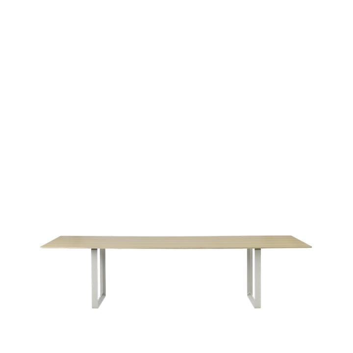 70/70 eettafel 295x108 cm - Oak veneer-Plywood-Grey - Muuto