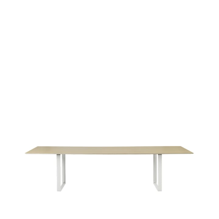 70/70 eettafel 295x108 cm - Oak veneer-Plywood-White - Muuto