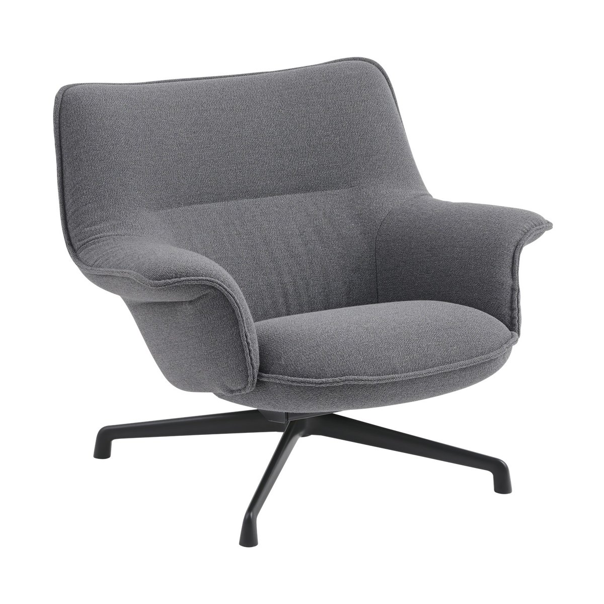 Muuto Doze fauteuil laag draaivoet Ocean 80-anthracite black