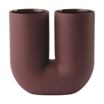 Kink vaas 26 cm - Deep red - Muuto